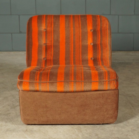 Image 1 of Midcentury modulaire zithoek/zitgroep – velours – jaren 70