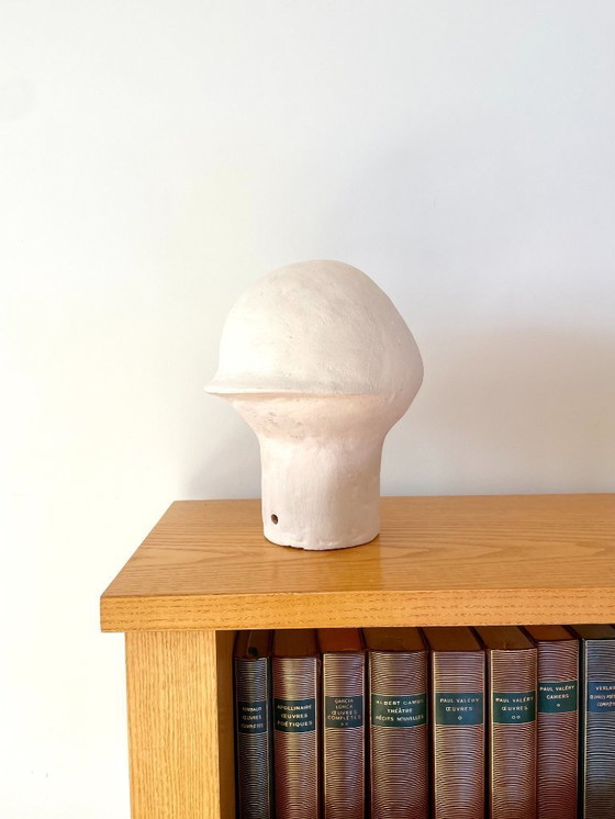 Image 1 of French contemporary ceramic lamp, "Saturno" by Renzo Maar