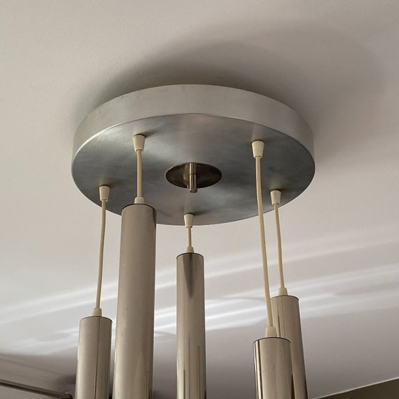 Image 1 of Lampada a sospensione a cascata in stile era spaziale. 1970.
