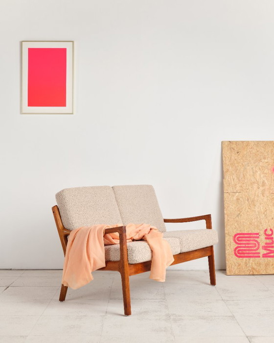 Zweisitzer-Sofa aus der Mitte des 20. Jahrhunderts, Serie Senator, Teakholz-Couch von Ole Wanscher (photo 8 of 23)