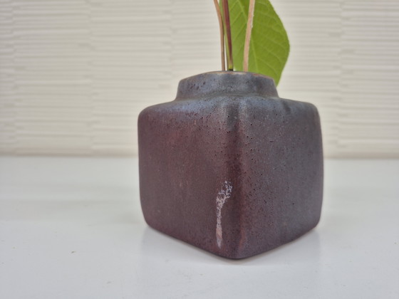 Image 1 of Chimney vase. Vintage block vase/ikebana.