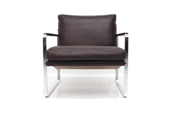 Image 1 of Zo goed als nieuw! Walter Knoll Fabricius 710 loungestoel, fauteuil met premium leer, originele prijs €5998.