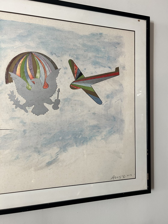 Image 1 of Original Numbered Lithograph by Franco Angeli