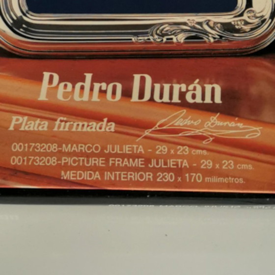 Image 1 of Grande cornice d'argento con scatola originale - Pedro Duran