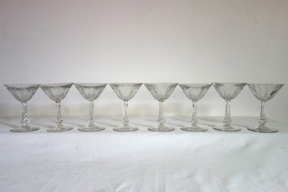 Image 1 of 8 coupes à champagne Baccarat modèle Tourville