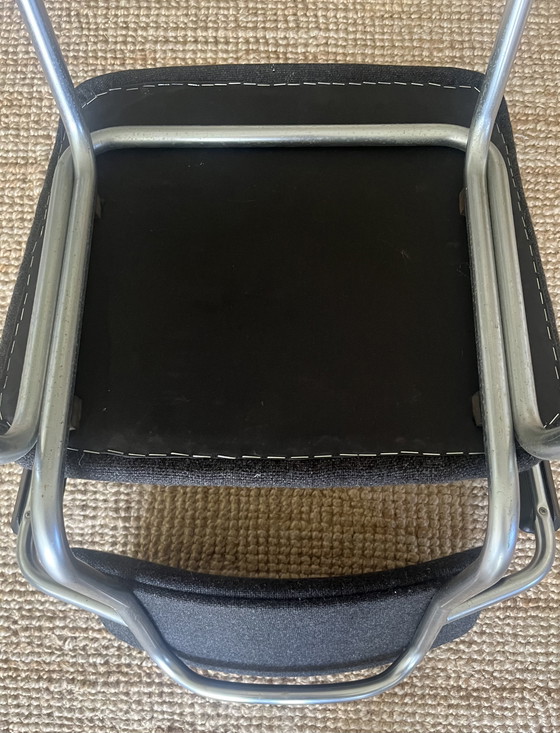 Image 1 of 1x eetkamer stalen buisframe- di Bureaustoel 