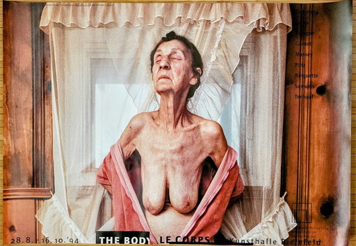 Foto Donigan Cumming Voor de Tentoonstellingsposter The Body Ausstellung Kunsthalle Bielefeld 1994