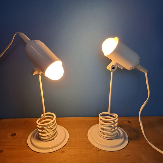 Image 1 of Paire de lampes de table vintage Massive de style futuriste