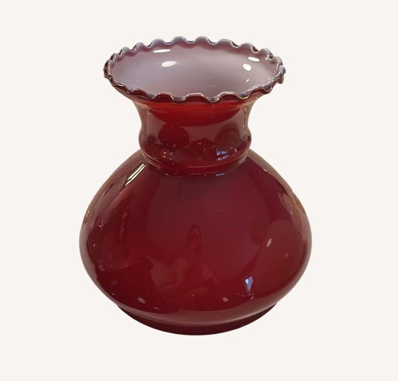 Image 1 of Roter Opalin-Lampenschirm