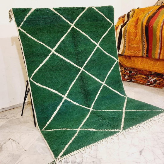 Ambachtelijk tapis vert in laine 250cmx150cm – Vloerkleden en tapijten, Cotton (photo 5 of 8)
