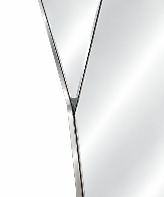 Grote Asymmetrische Wandspiegel met Hedendaags Italiaans Multifacet Ontwerp – Glass (photo 8 of 9)