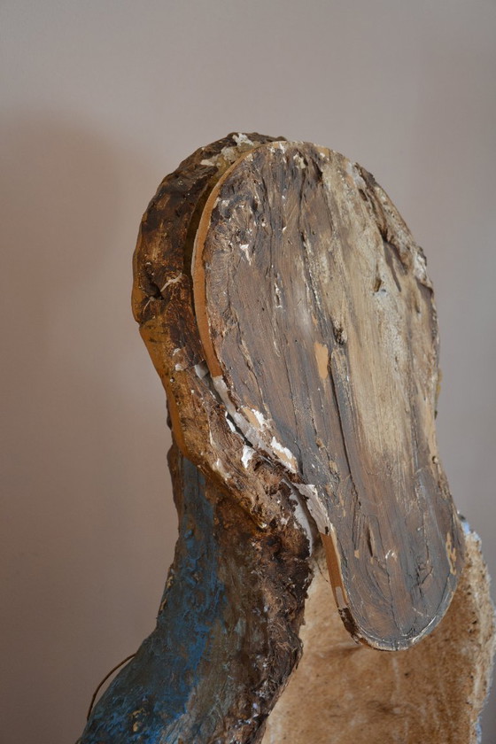 Image 1 of Groot Maria beeld van rond 1920 - Papier Marche