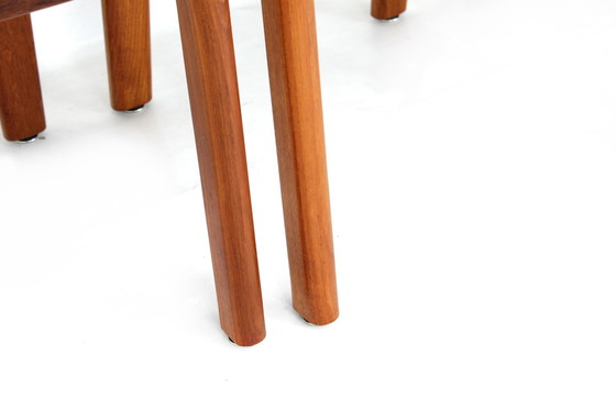 Image 1 of as new, Holstebro Danish Dining Chairs / Vintage Dining Chair in Teak and new Virgin Wool Cover