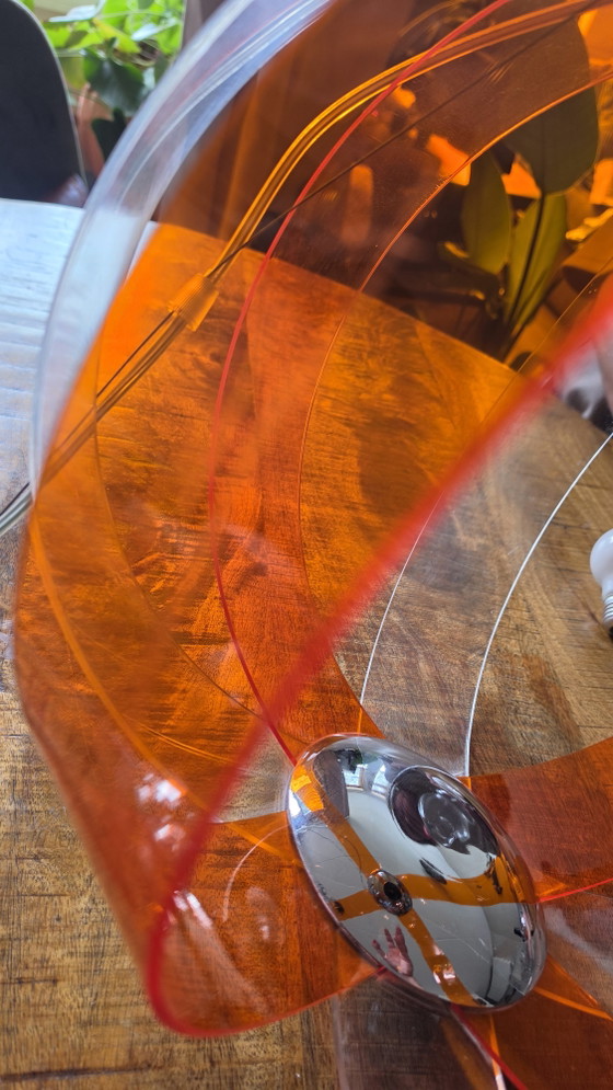 Image 1 of Lampada a sospensione vintage stile Space Age | Anni '70 | Plexiglas | Ø40 cm