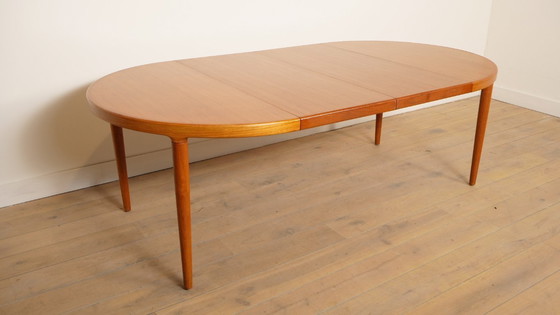 Image 1 of Tavolo da pranzo rotondo vintage | Teak | Allungabile