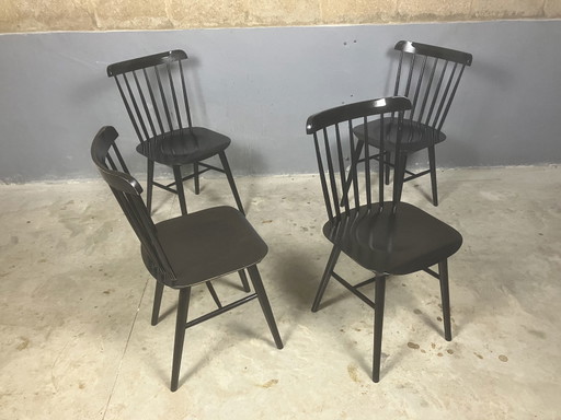 4x Vintage bar chairs Ton Ironica