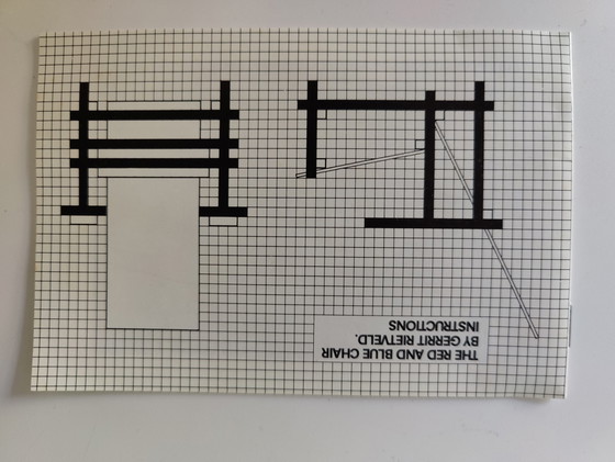 Image 1 of Rietveld Red Blue Chair Miniature 1983