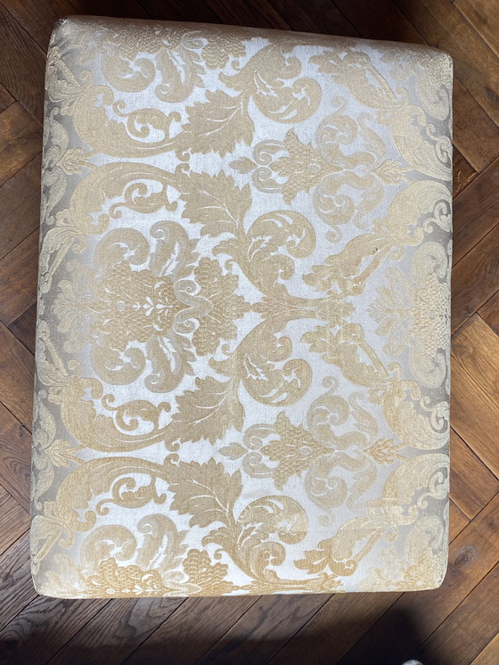 Image 1 of Ear armchair with footstool