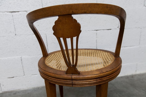 Image 1 of Vintage Louis XVI style chair – Cane seat, lyre-shaped back