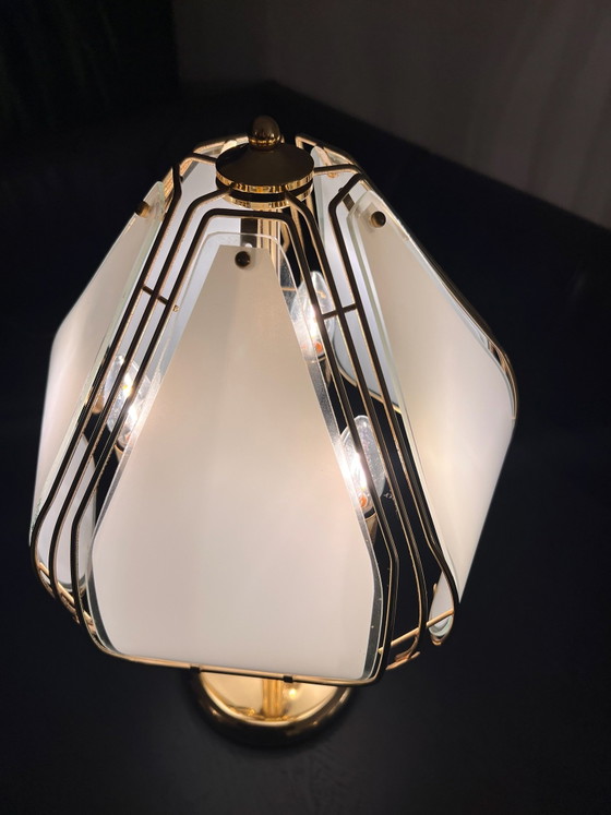 Vintage Herda Hollywood Regency lamp – Table lamps, Glass, Metal (photo 9 of 15)