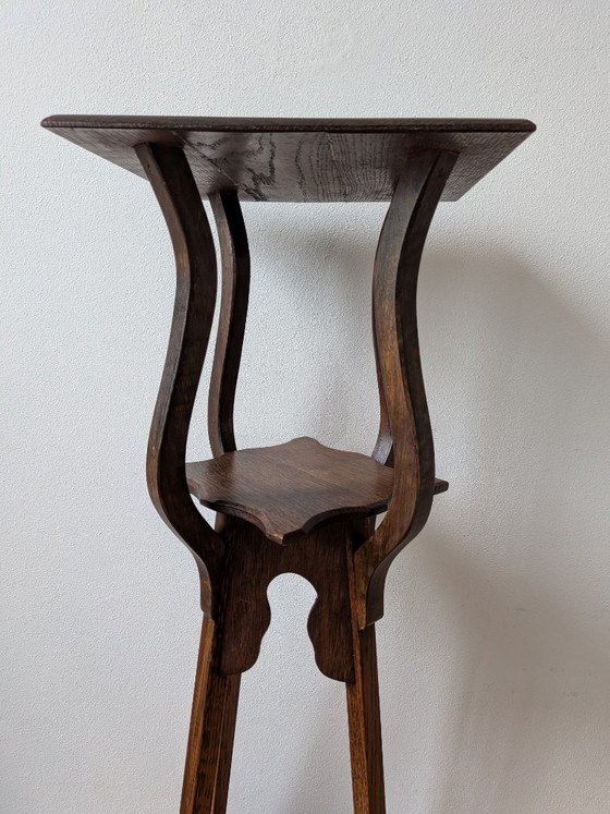 Porte-plantes, piédestal, Art Nouveau – Bois (photo 10 of 17)