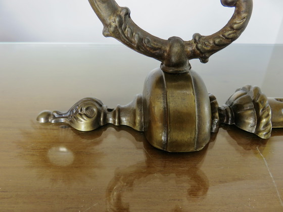 Image 1 of Coppia di applique Art Déco, vetro marmorizzato e ottone