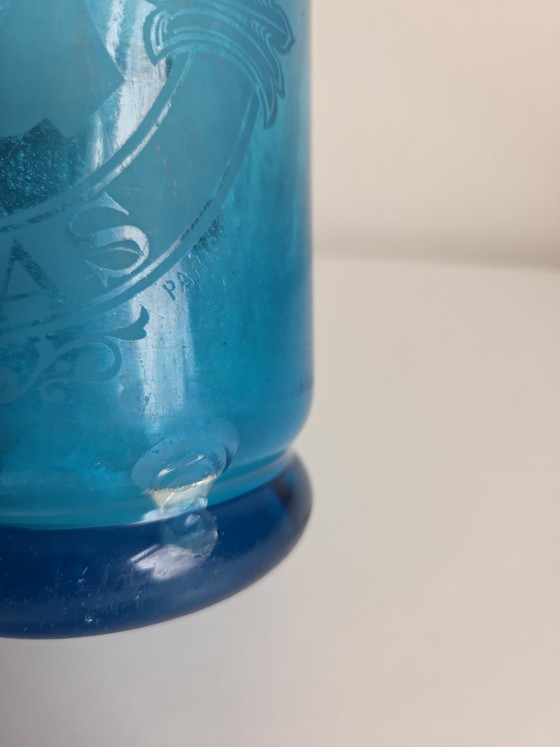 Image 1 of Antique bright blue siphon / spray bottle