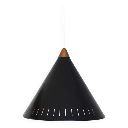 Black Bent Karlby cone lamp for LYFA – hanglampen, Aluminium, Copper, Mid Century Modern