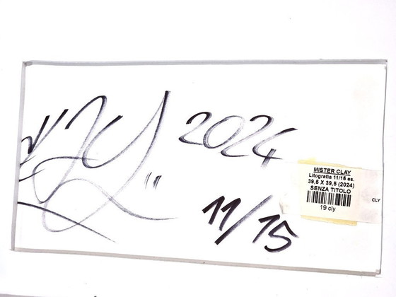 Image 1 of MISTER CLAY (Diego Brusegan), Original Street Art. "Untitled," 2024 - Signed lithograph, RARE edition 11/15