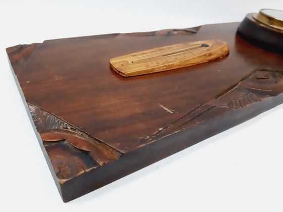 Image 1 of Vintage wandbarometer - thermometer