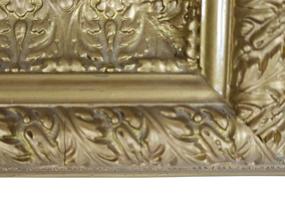 Image 1 of Jan Theuns - Olio su tavola - cornice dorata a fuoco - primo quarto del XX secolo