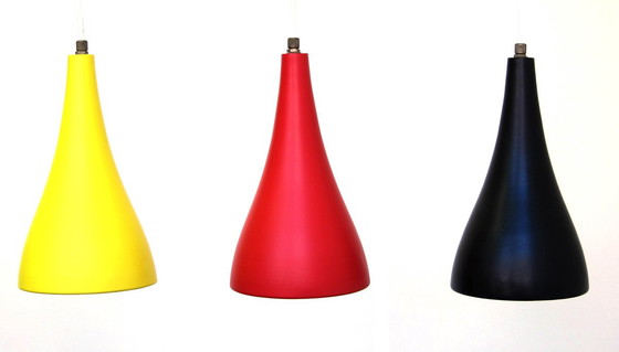 Image 1 of Louis Kalff – Ciondolo vintage Philips giallo, rosso e nero