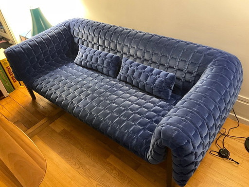 Large Ruché sofa by Ligne Roset with low backrest and 2 lumbar supports (recent piece from 2024)