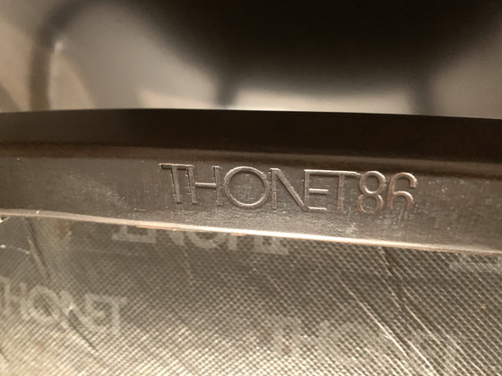 Image 1 of Tavolo rotondo Thonet 90 con 3 sedie, legno vintage di metà secolo