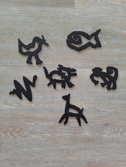 Design Teun Kees set of rubber coasters