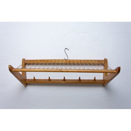 Image 1 of Vintage wall shelf in beech wood by Krásná Jizba, Czechoslovakia 1960