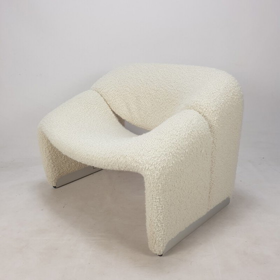 Image 1 of Vintage Groovy F598 fauteuil in wol van Pierre Paulin voor Artifort, jaren '80