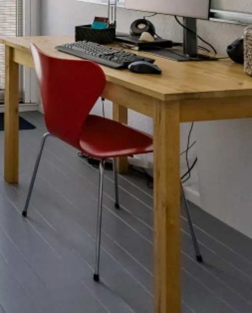 4 Fritz Hansen Series 7 vlinderstoel rood (ook per 2)