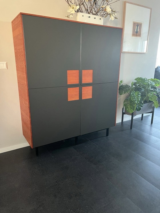Halfhoge kast van KARAT, Opbergkast, Metaal, Mdf, Grijs (foto 5 van 5)