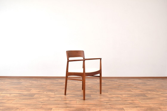 Image 1 of Fauteuils danois en teck par Henning Kjærnulf pour Korup Stolefabrik, 1960S, ensemble de 2