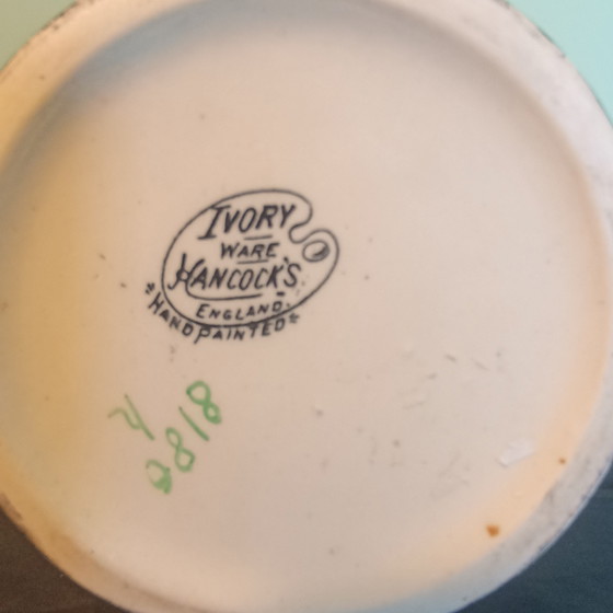 Image 1 of Rare Art Deco Vase/Jug – Hancock’s Ivory Ware – 26 cm – Handpainted