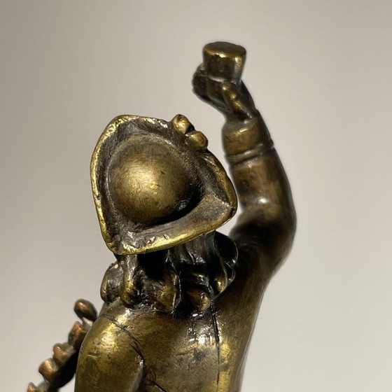 Desk Bell Figurine in Bronze with Acorn-Shaped Chimes, 19th Century – Table accessories, Brass (photo 5 of 16)