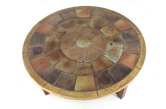Image 1 of Tue Poulsen voor Haslev mobelfabrik salontafel vintage