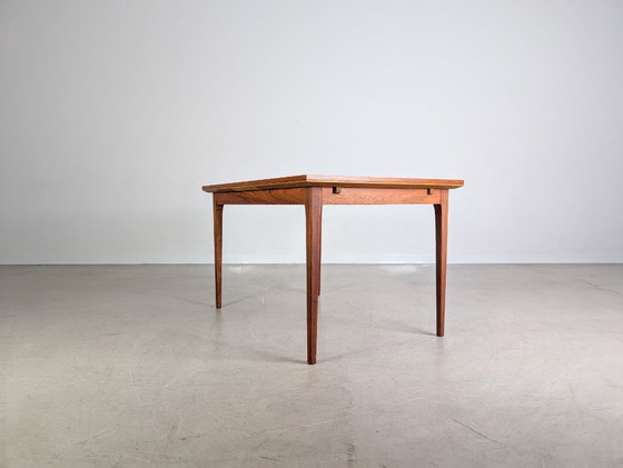 Image 1 of Table à manger extensible vintage en teck originale du milieu du siècle, danoise