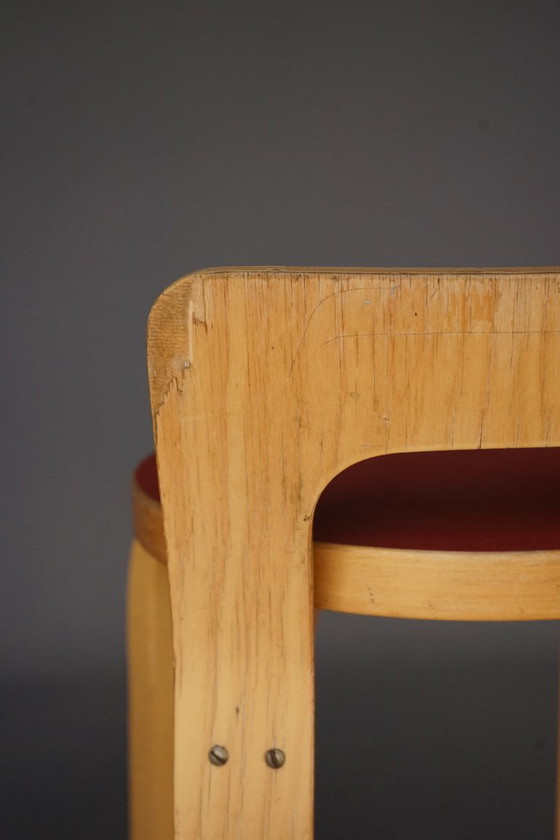 Image 1 of Tabourets de bar modèle K65 d'Alvar Aalto pour Artek, années 1950. Ensemble de 2 tabourets