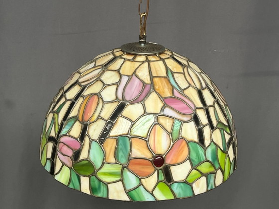Colgante estilo Tiffany. – Lámparas de araña, Crystal, Glass, Art Nouveau (photo 3 of 6)
