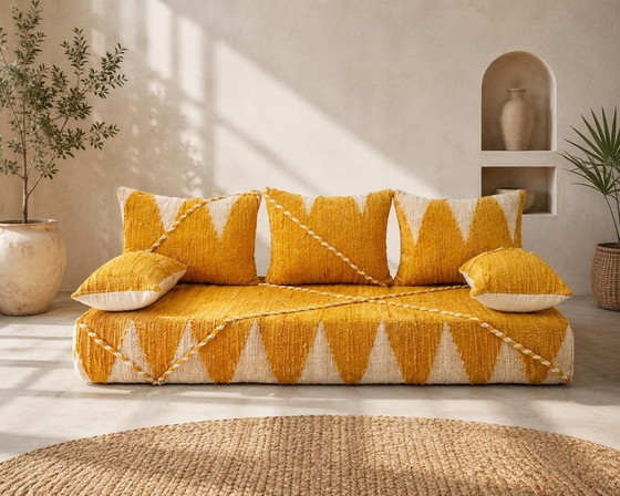 Handgefertigtes marokkanisches Bodensofa – Geschenke, Cotton, Textile (photo 10 of 10)