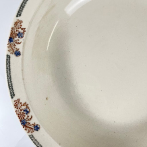 Large Longwy "Turin" Salad Bowl, 1950/70