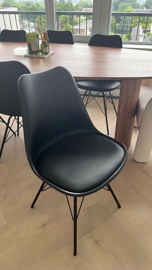 Set di 6 sedie da pranzo nere - Ottime condizioni
