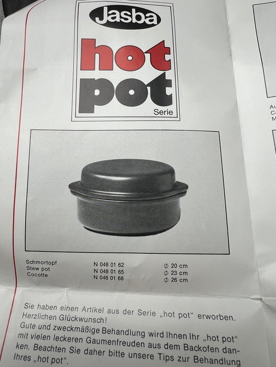 Image 1 of Vintage Jasba Hotpot casserole ceramic cocotte